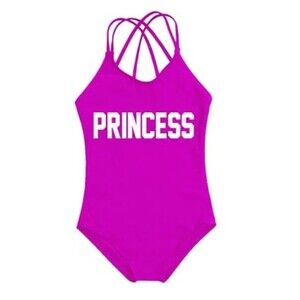 Baby Girl's swimsuit Neon purple Princess One Piece Swimming Bathing Suit 24m/2t